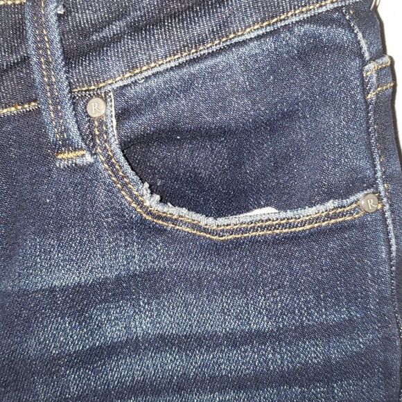 RISEN JEANS Womens sz 26 High Rise Straight Leg Ankle Dark Blue - Picture 3 of 7